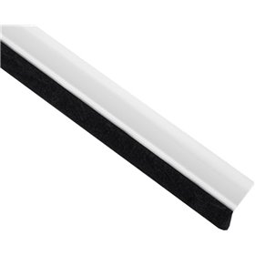 Inofix Αεροστόπ Bέργα Πόρτας με Βούρτσα σε Λευκό Χρώμα 1m