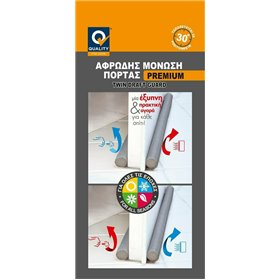 Quality For You Αφρώδες Διπλό Αεροστόπ Πόρτας / Παραθύρου σε Γκρι Χρώμα 0.95m Quality For You Αφρώδες Διπλό Αεροστόπ Πόρτας / Παραθύρου σε Γκρι Χρώμα 0.95m