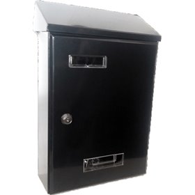 Import Hellas TX-081 Γραμματοκιβώτιο Εξωτερικού Χώρου Μεταλλικό σε Μαύρο Χρώμα 36x9x23cm Import Hellas TX-081 Γραμματοκιβώτιο Εξωτερικού Χώρου Μεταλλικό σε Μαύρο Χρώμα 36x9x23cm