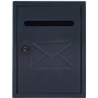 Next Deco Γραμματοκιβώτιο Εξωτερικού Χώρου Μεταλλικό σε Μαύρο Χρώμα 20x7.5x26cm