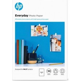 HP Everyday Glossy Φωτογραφικό Χαρτί A6 (10x15) 200gr/m² για Εκυπωτές Inkjet 100 ΦύλλαΚωδικός: CR757A 