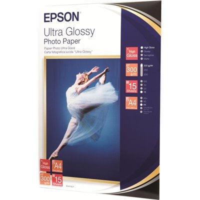 Epson Φωτογραφικό Χαρτί Ultra Glossy A4 (21x30) 300gr/m² για Εκυπωτές Inkjet 15 ΦύλλαΚωδικός: C13S041927 