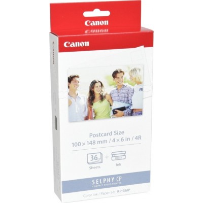 Canon KP-36IP Φωτογραφικό Χαρτί Gloss A6 (10x15) για Εκυπωτές Θερμικής Εξάχνωσης/Μεταφοράς 36 ΦύλλαΚωδικός: 7737A001 