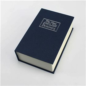 Βιβλίο Χρηματοκιβώτιο Με Κλειδαριά The New English Dictionary Μπλε 24x15.5x5.5cm