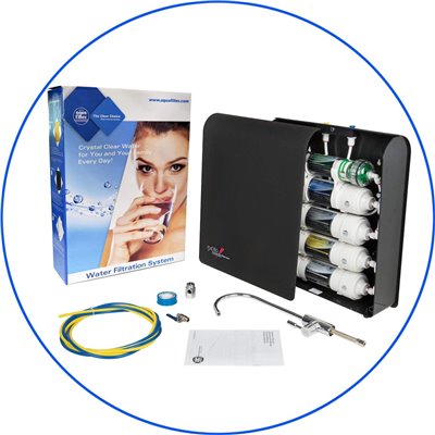 Aqua Filter Excito-B Συσκευή Φίλτρου Νερού Κάτω Πάγκου / Κεντρικής Παροχής με Βρυσάκι με Ανταλλακτικό Φίλτρο Aqua Filter Excito-