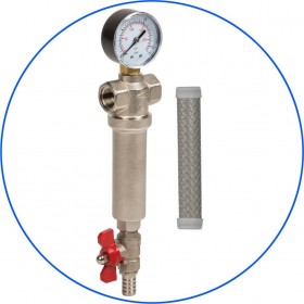 Aqua Filter FHMB34 Συσκευή Φίλτρου Νερού Κεντρικής Παροχής Μονή 3/4'' με Ανταλλακτικό Φίλτρο