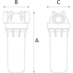 Atlas Filtri Dp Συσκευή Φίλτρου Νερού Κάτω Πάγκου Μονή ½" 15006