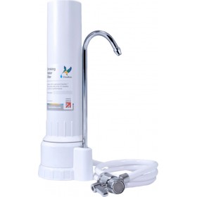 Doulton D-CP101 Συσκευή Φίλτρου Νερού Άνω Πάγκου Μονή με Βρυσάκι με Ανταλλακτικό Φίλτρο Doulton BioTect Ultra SI M12 0,2μm