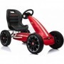 Παιδικό Go Kart Abarth Ποδοκίνητο Μονοθέσιο με Πετάλι Κόκκινο