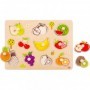 Ξύλινο Παιδικό Puzzle Σφηνώματα Fruits 10pcs για 1+ Ετών Tooky ToysΚωδικός: TY854 