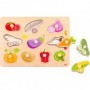 Ξύλινο Παιδικό Puzzle Σφηνώματα Fruits 10pcs για 1+ Ετών Tooky ToysΚωδικός: TY854 