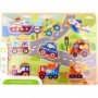 Ξύλινο Παιδικό Puzzle Σφηνώματα Vehicles 9pcs Tooky ToysΚωδικός: TY860 