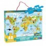 Παιδικό Puzzle Worldwide Map 48pcs για 4+ Ετών LunaΚωδικός: 0621473 