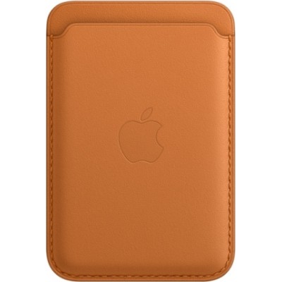 Apple Leather Wallet MagSafe Θήκη Καρτών Golden Brown