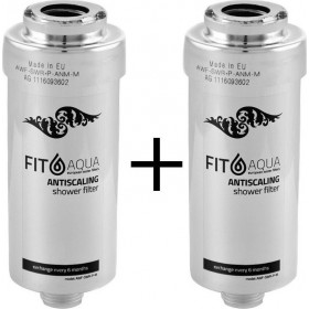 Fit Aqua Φίλτρο Νερού Ντουζ από KDF Antiscaling Shower Filter AM.0004 2τμχ Fit Aqua Φίλτρο Νερού Ντουζ από KDF Antiscaling Shower Filter AM.0004 2τμχ
