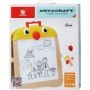 Top Bright Portable Wooden Small Chick Chalkboard Easel