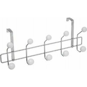 Κρεμάστρα Πόρτας 105394 Λευκή Μεταλλική 10Θέσεων