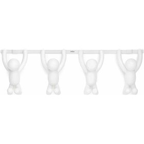 Umbra Κρεμάστρα Πόρτας Buddy White Πλαστική 4Θέσεων 46x11x31cm