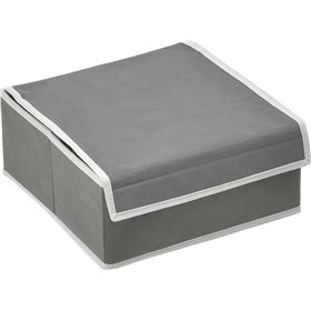 Click Υφασμάτινο Κουτί Αποθήκευσης με Καπάκι Γκρι 24x24x10cmΚωδικός: 6-70-373-0009 