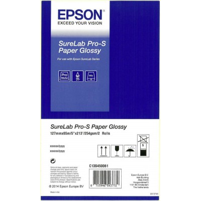 Epson Χαρτί Ρολό Surelab Pro-S Paper BP Glossy 127mm x 65m 254gr/m²