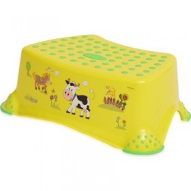 Lorelli Μονό Βοηθητικό Σκαλοπατάκι Μπάνιου Farm Κίτρινο