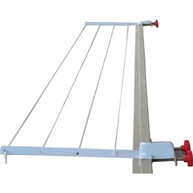 Aplostrak Ήρα Απλώστρα Βιδωτή από Αλουμίνιο για το Μπαλκόνι με Μήκος Απλώματος 11m