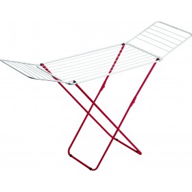 Gimi Jolly Πτυσσόμενη Απλώστρα Δαπέδου από Μέταλλο Ασημί-Κόκκινο με Μήκος Απλώματος 18m