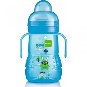 "Mam Μπιμπερό Μετάβασης σε Ποτηράκι Trainer Μπλε 220ml Mam Μπιμπερό Μετάβασης σε Ποτηράκι Trainer Μπλε 220ml, 6m+
