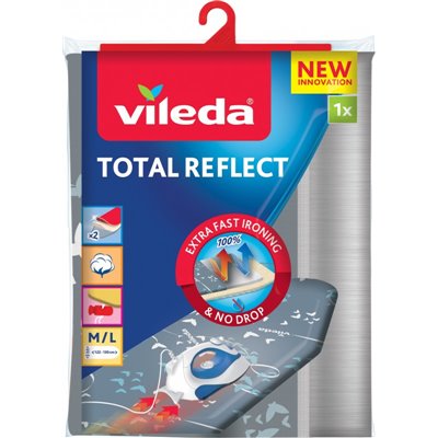 Vileda Total Reflect Σιδερόπανο Grey 130x45cm