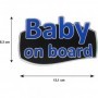 Race Axion Σήμα Baby on Board Με Αυτοκόλλητο Blue