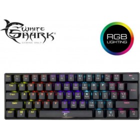 White Shark Shinobi Gaming Μηχανικό Πληκτρολόγιο 60% με Outemu Blue διακόπτες και RGB φωτισμό (Αγγλικό US) White Shark Shinobi Gaming Μηχανικό Πληκτρολόγιο 60% με Outemu Blue διακόπτες και RGB φωτισμό (Αγγλικό US)