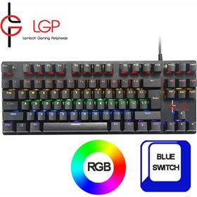 Lamtech Jupiter Gaming Μηχανικό Πληκτρολόγιο Tenkeyless με Xinda Blue διακόπτες και RGB φωτισμό (Ελληνικό) Μπλε