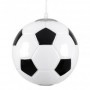 GloboStar Παιδικό Φωτιστικό Μονόφωτο Football Μαύρο - Λευκό