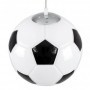 GloboStar Παιδικό Φωτιστικό Μονόφωτο Football Μαύρο - Λευκό