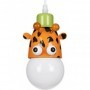 GloboStar Παιδικό Φωτιστικό Μονόφωτο Giraffe Λευκό - Πράσινο - Πορτοκαλί - Μαύρο