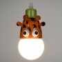 GloboStar Παιδικό Φωτιστικό Μονόφωτο Giraffe Λευκό - Πράσινο - Πορτοκαλί - Μαύρο