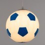 GloboStar Παιδικό Φωτιστικό Μονόφωτο Football Γαλάζιο - Λευκό