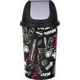 Homeplast Balloons Πλαστικός Κάδος Απορριμμάτων Μαύρος 50lt