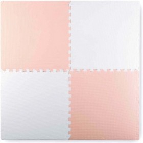 Παιδικό Παζλ Δαπέδου Μονόχρωμα Λευκό-Ροζ-Ροδακινί 4τμχ Παιδικό Παζλ Δαπέδου Μονόχρωμα Λευκό-Ροζ-Ροδακινί 4τμχ