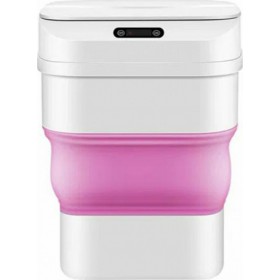 ZSW-L11 Πλαστικός Κάδος Απορριμμάτων White-Pink με Φωτοκύτταρο 8lt