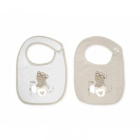 "Kikka Boo Σαλιάρα από 100% Βαμβάκι με Κουμπί ""Dreamy Flight"" Beige 2τμχ" Kikka Boo Σαλιάρα από 100% Βαμβάκι με Κουμπί "Dreamy Flight" Beige 2τμχ