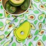 Babyono Πάνα Αγκαλιάς Avocado με Μαλακή Κουδουνίστρα 120x120cm