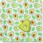 Babyono Πάνα Αγκαλιάς Avocado με Μαλακή Κουδουνίστρα 120x120cm