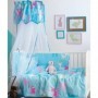 Palamaiki Σετ Κούνιας Baby Satin 7τμχ Blue
