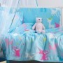 Palamaiki Σετ Κούνιας Baby Satin 7τμχ Blue