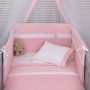 Baby Oliver Σετ Κούνιας Muslin Des. 372 2τμχ Pink