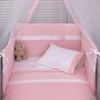 Baby Oliver Σετ Κούνιας Muslin Des. 372 2τμχ Pink