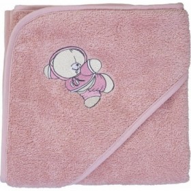 "Nef-Nef Βρεφική Κάπα-Μπουρνούζι ""Forever Friends Little Things"" με Κουκούλα Ροζ" Nef-Nef Βρεφική Κάπα-Μπουρνούζι "Forever Friends Little Things" με Κουκούλα Ροζ