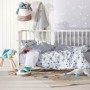Kentia Βρεφική Παπλωματοθήκη Σετ Gear 100x140cm Ciel/Grey