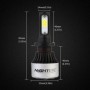 NovSight Λάμπες Αυτοκινήτου A315 S2 H7 Led 6500K Ψυχρό Λευκό 9-32V 36W 2τμχ